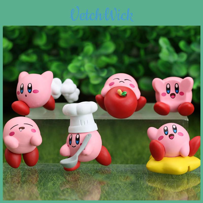 Cute And Detailed 6 Pcs Kirby Mini Figure Set For Anime Lovers