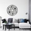1pc Moon Phase Metal Wall Art Sacred Geometry Yoga Decor Golden Silvery Black Home Scene Themed Party Decoration Housewarming Gift