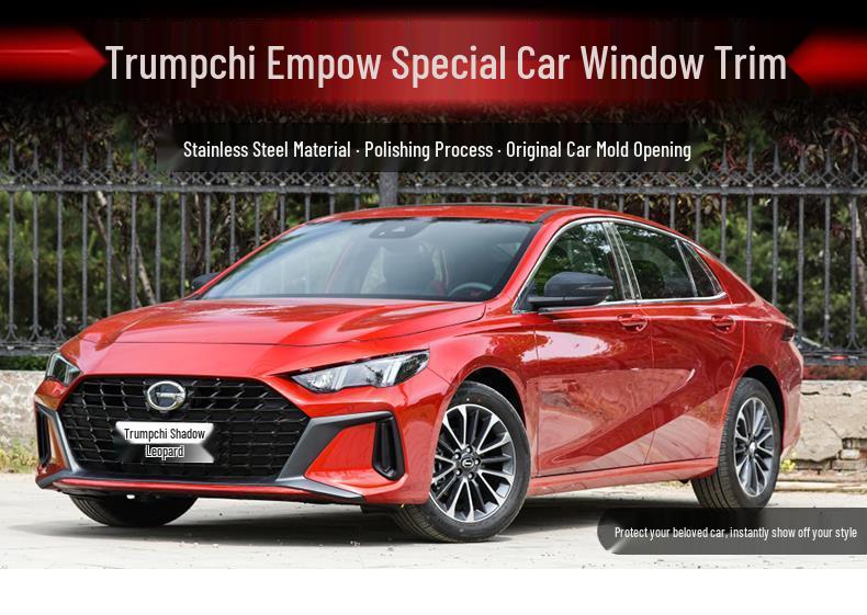 Stainless Steel Window Trim for Trumpchi Empow - Decorative Car Door Edge Strip