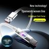 RGB Luminous 120W Fast Charging USB-C Cable for Apple 15/16 & Huawei, 6A.