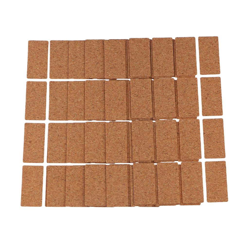 36/96pcs Waterproof Cork Wooden Labels Stickers Self-adhesive Packaging Sealing Tag  Refrigerator