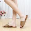 Couple Home Slippers Rattan Straw Woven Men And Women Slippers Summer Sandals