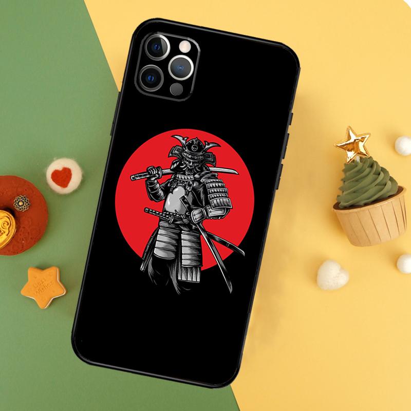 Anime Japanese Samurai Phone Case For iPhone 17 17Air 16 15 14 13 11 12 Pro Max 12 13 Mini 16E Shockproof Cover