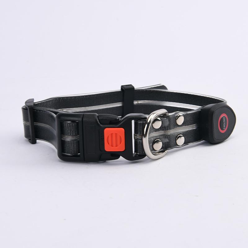 LED Glowing Dog Collar Adjustable Flashing Rechargea Luminous Collar Night Anti-Lost Dog Light Harness for Small Dog Pet Product