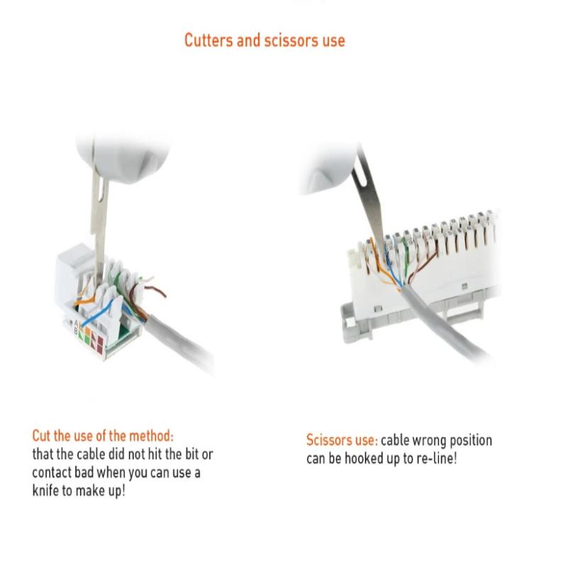 High Quality Krone Punch Down Tool Kit With Sensor For Ethernet Lan Network Cat5 Rj45 Telecom Phone Wire Rj11 Cable Network Tool