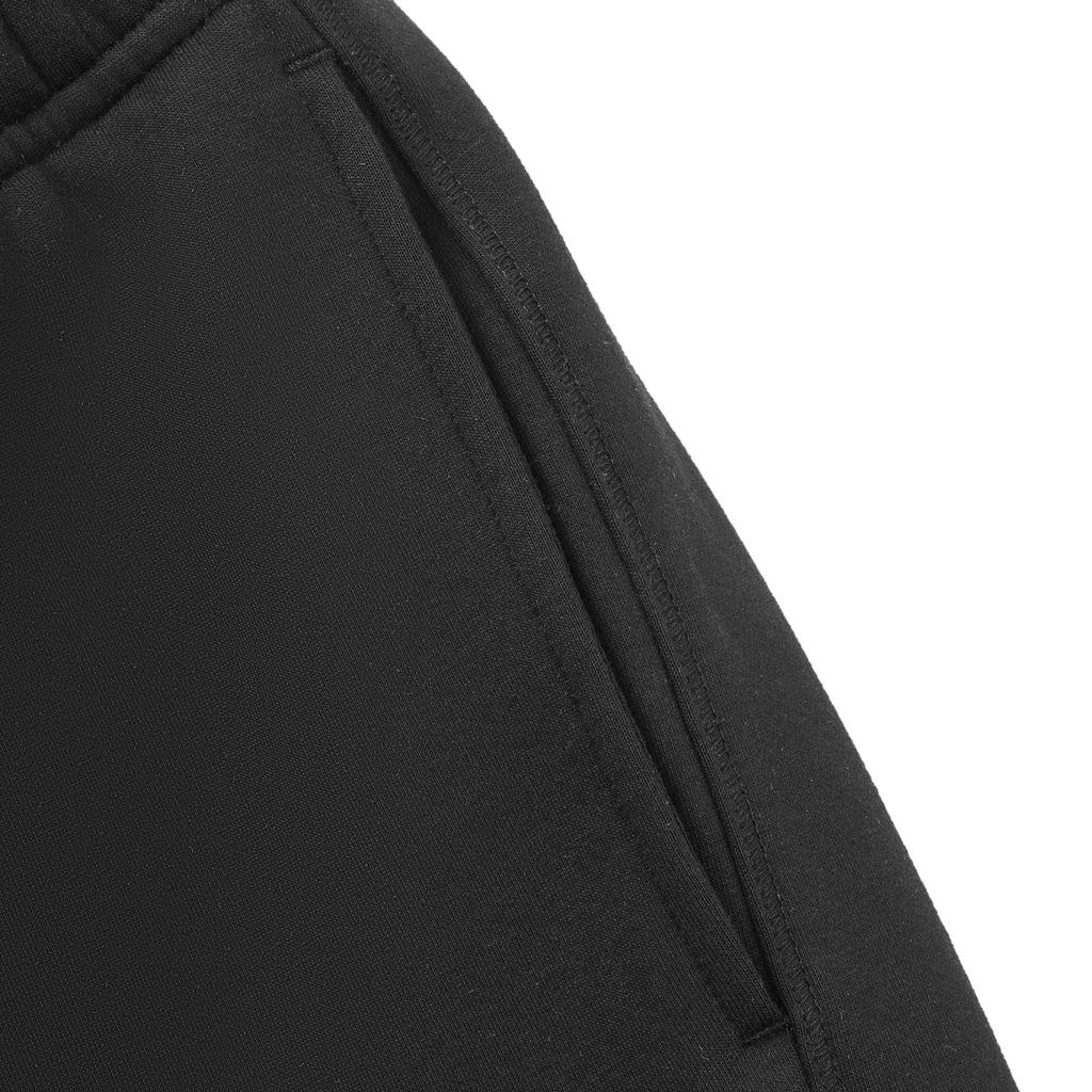 Li Ning Sports Lifestyle Series Solid Color Mid Waist Elastic Versatile Fleece Lined Warm Tapered Knit Joggers Women Joggers AKLVA02-4