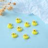 100pcs Cabochons Yellow Duck Resin Ornament Cartoon Duck Resin Figurines  Nail Enhancement
