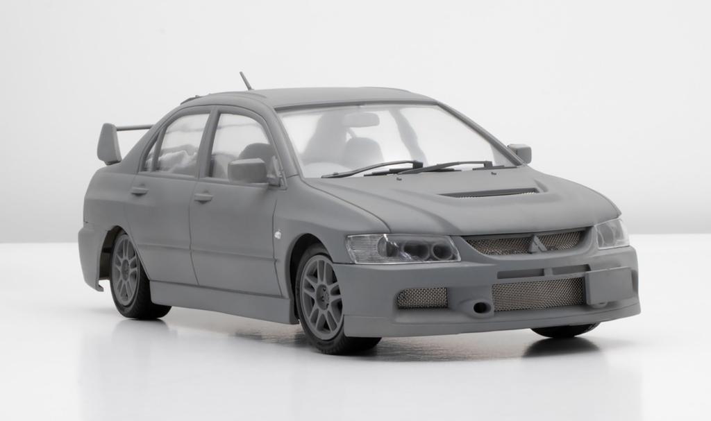 Touge Series Mitsubishi Lancer Evolution IX GSR Plastic Model 1/24 No.9