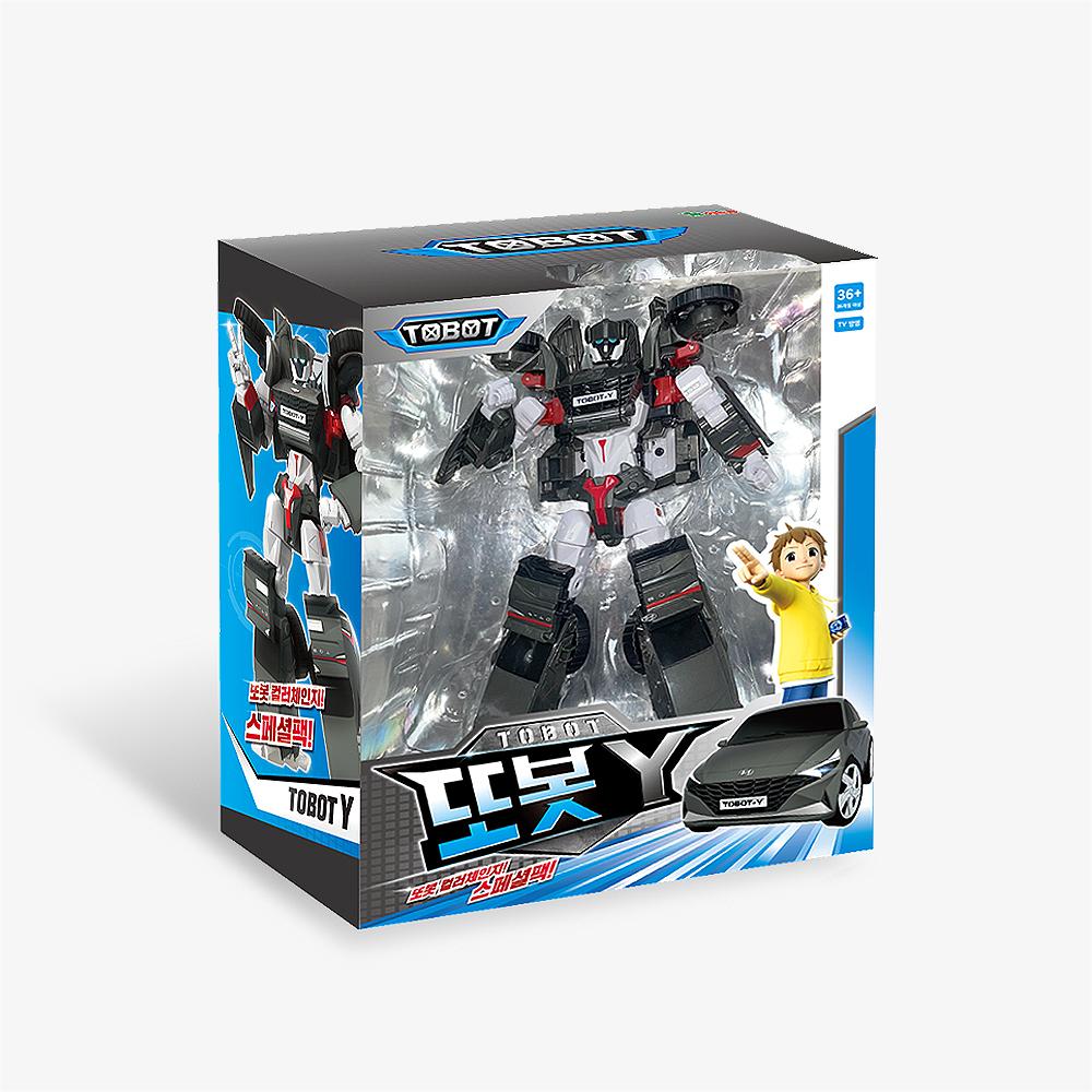 [young toys] Tobot Y Metallic Gray Color Change Transforming Robot (Large Avante)