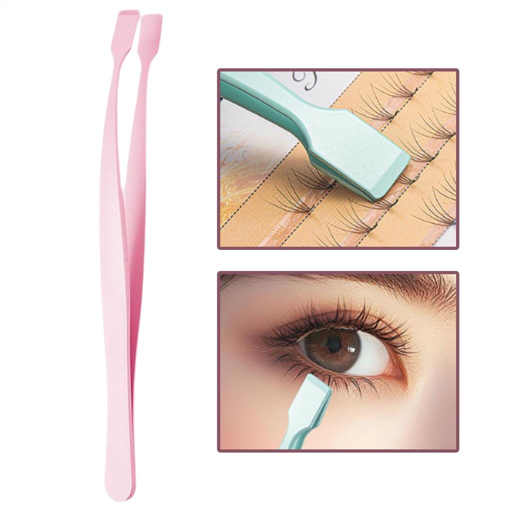 Professional Makeup Tool Lash Applicator Tool Eyelash Cluster Non Slip Applicator Tweezers for Travel Salon Separating
