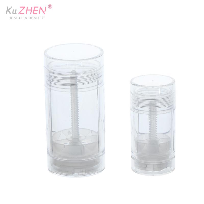 40/75ml Leere Klare Deodorantflaschen Dreh-Stick-Tube Rundboden Füll-Stick Deodorantbehälter