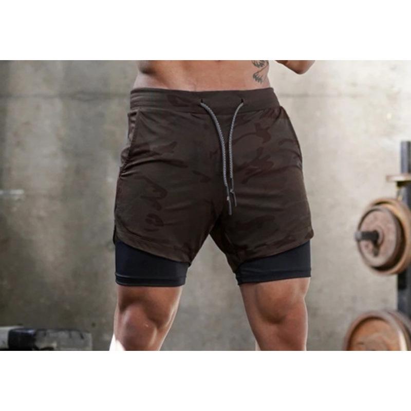 Summer Men's Casual Running Shorts - Multi-Pocket, Double Layer, Plus Size Fitness