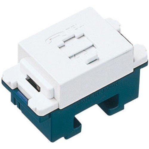 Panasonic Cosmo Series Wide 21 Embedded Telephone Modular Jack 6 Pole 4 Core White WNT15649W 10 Pieces