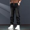 Jieleinuo Jeans Patchwork Holgados de Pierna Recta para Hombre