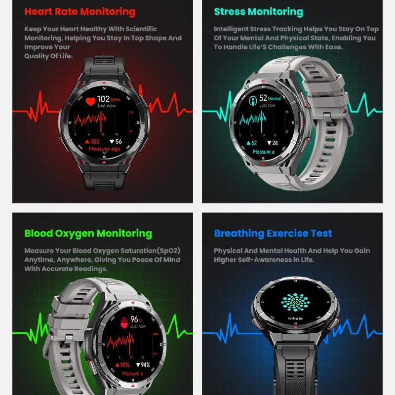 2025 Nowy Oryginalny Smartwatch GPS Ultra 466*466 HD Wyświetlacz AMOLED Sportowy Kompas Połączenia BT Wodoodporny IP69 Smart Bransoletka Dla HUAWEI
