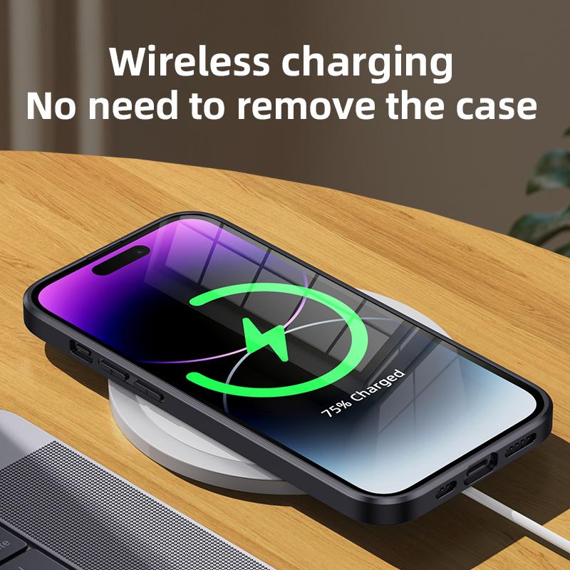 Luxury Leather Case For Iphone 14 13 12 11 Pro Max Magnetic Magsafe Wireless Charging Shockproof Silicone Phone Cover Funda Para