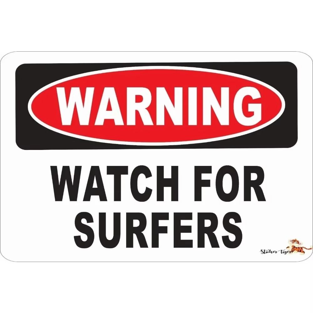 Retro Horror Comedy Metal Sign - No Entry Warning Plaque 20x30cm for Home Garage Bar Decor