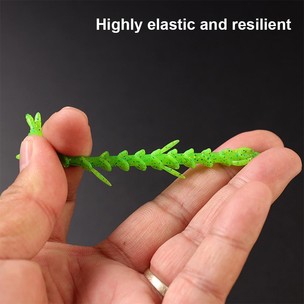 10pcs 70mm Floating Fishing Soft Lure Soft Fishing Lure Fishing Bait for Bass Trout Walleye Crappie