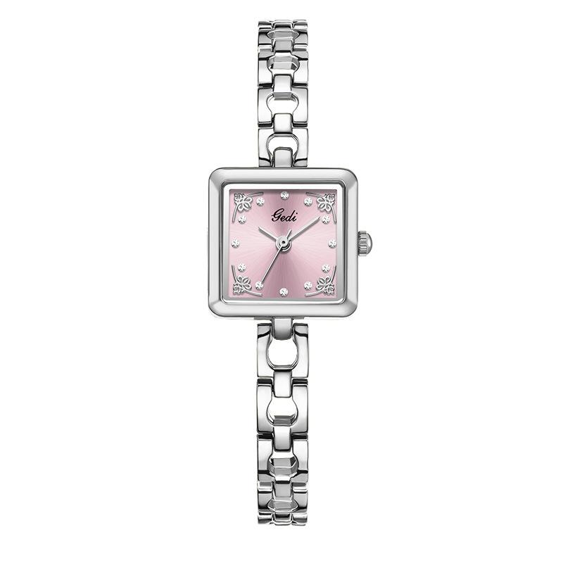 Chinese Retro Bracelet Watch Women'S Small Square Plate Bracelet Watch Niche High-End Medium And Antique Small Silver Watch