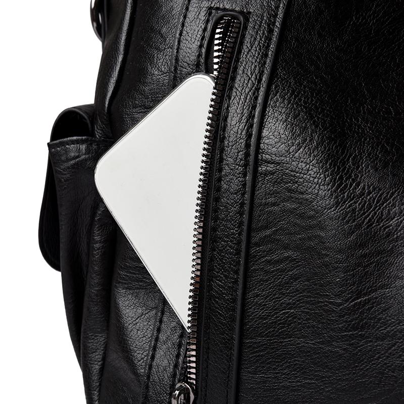 PU Tote Bag Women's Fashion Shoulder Handbag with Zip Pockets Adjustable Strap Large Capacity Daily Bag