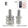 Homebrew Beer Quick Disconnect Set 304 Stainless Steel Ball Lock Style