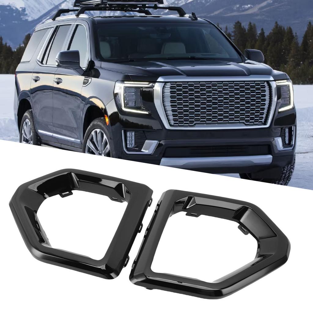 Fog Light Outer Bezel Cover 84176753 84176752 Left Right Fog Lamp Bezel Trim Replacement for 1500 AT4 Base SLT