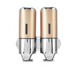 Wall Mount Soap Shower Dispenser Dual Pump 2 Separate Compartments Reusable Space Saving Shampoo
