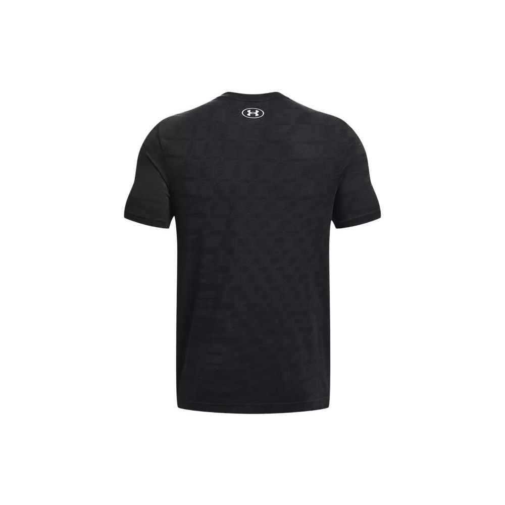 Under Armour Rippled Crew Neck Short Sleeve T-Shirt Men tops Black 1379281-001