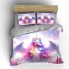"Unicorn Rainbow Fantasy Decor Set" Bedding Set with 1 Duvet Cover 2 Pillowcases Single Double King Queen Gift