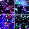 Sound Activated Party Lights,DJ Disco Ball Lights with Remote Control, Strobe Lamp 7 Modes Stage Par Light for Home Party
