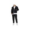 Li Ning X Jackie Chan Kung Fu Series Solid Color Hooded Zipper Drawstring Loose Jacket Men Jacket Black AJDSA31-1