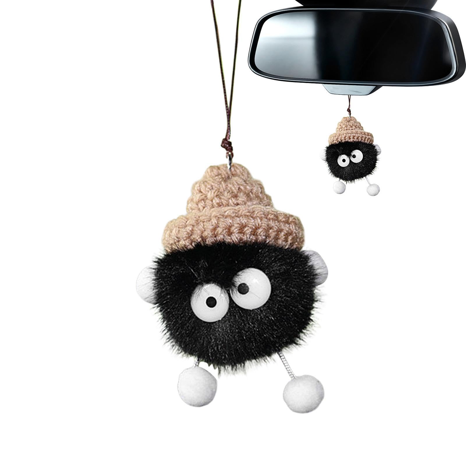 

Car Rearview Mirror Decoration Car Decoration Mink Plush Ornament Car Decoration Car Accessory Car Please refer to the description чёрный