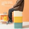 Modern Plastic Storage Bin With Lid For Home Office Organizing And Toy Collection