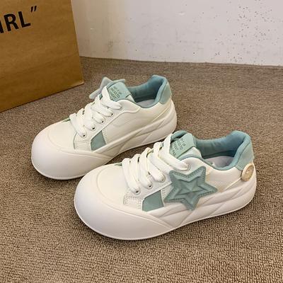Fashion Cute Star Design Sneakers for Female Students Pink Sneakers Harajuku Style Thick-soled Sneakers Women's Casual Tennis Shoes