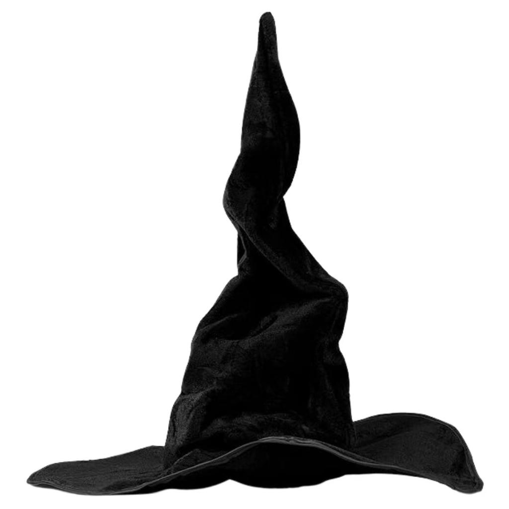 Halloween, Wrinkle Twist Magic Hat, High Quality, Thick Velvet Fabric, Witch Hat, COS Dress Up, DIY Lolita Hat