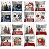 1 \ 4 Stück Weihnachtskissenbezug Weihnachtsbaum Kissenbezug Dekoratives Sofa Geeignet für Schlafzimmer, Wohnzimmer, (Kein Kissenkern)