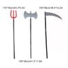 10 Pieces Halloween Dressing Accessories Interesting Interesting ulation Trident Sickle Costume Prop Clothing Accessory
