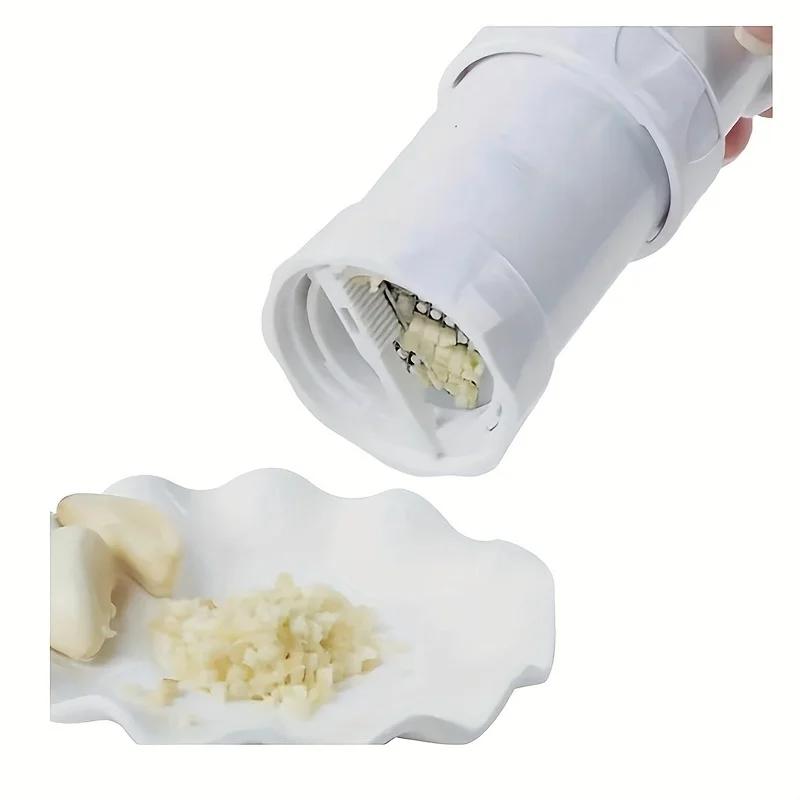 1pc Chef Manual Garlic Press Mini Multifunctional Garlic Cutter Kitchen Tool Peeler/Masher/Grinder