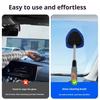 Cleaning Brush with Telescopic Handle 26-41cm Multi-Functional Microfiber Car Window Cleaner for Defrosting Defogging Soft Lint-Free Head Non-Slip