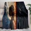 Angel Devil Fantasy Art Print Blanket Soft Comfortable All Seasons Couch Office Nap Travel Blanket Birthday Gift Christmas Present