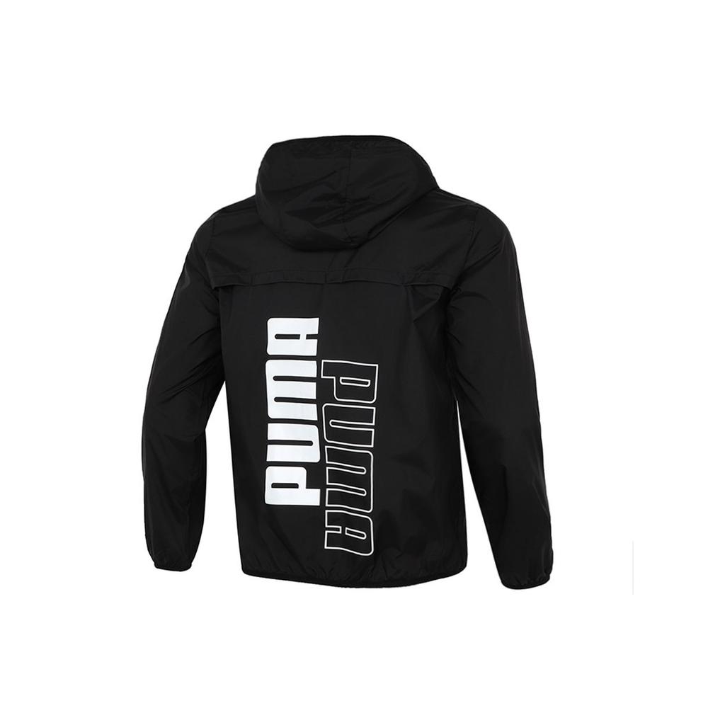 Puma Sports Casual Windproof Running Woven Jacket Men Jackets Black 846315-01