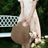 Handmade Woven Straw Bag, Large Capacity Casual Vacati Style Handbag Fashi, Versatile Beach Bag