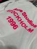 1996 Rose Red Unisex Cotton Linen Flock Long Sleeve T-Shirt - New Year Limited Edition