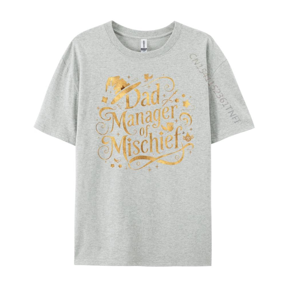 Funny Men Magical Dad Manager Of Mischief 3d Printed T Shirts Graphic Short Sleeve Printed Harajuku Brand Clothing