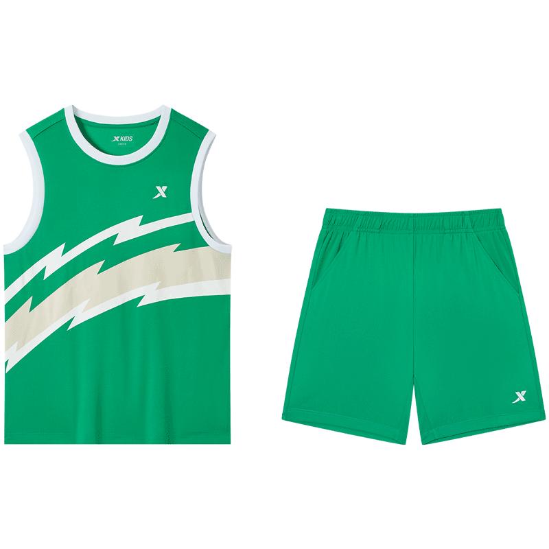 

XTEP Kids Quick-Dry Basketball Jersey Set 170