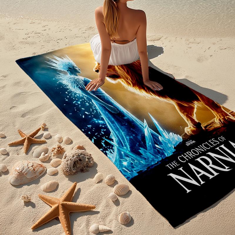Ultra-Soft Beach Towel with The Chronicles of Narnia Theme,Ideal for Pool - Camping, Diving - Perfect Travel Essential, Vibrant Beach Towel.