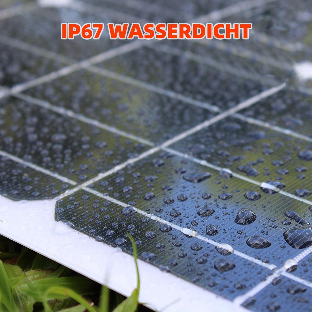 200W Flexible Solarmodule Wasserdicht Monokristallin Bestes Solarpanel für Zuhause Wohnmobil Boot Camping 18V Ladung