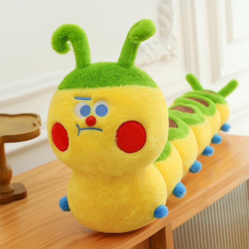 

Популярная плюшевая игрушка гусеница злая кукла гусеница надутая кукла гусеница подушка для бросания 70cm（0.45kg）