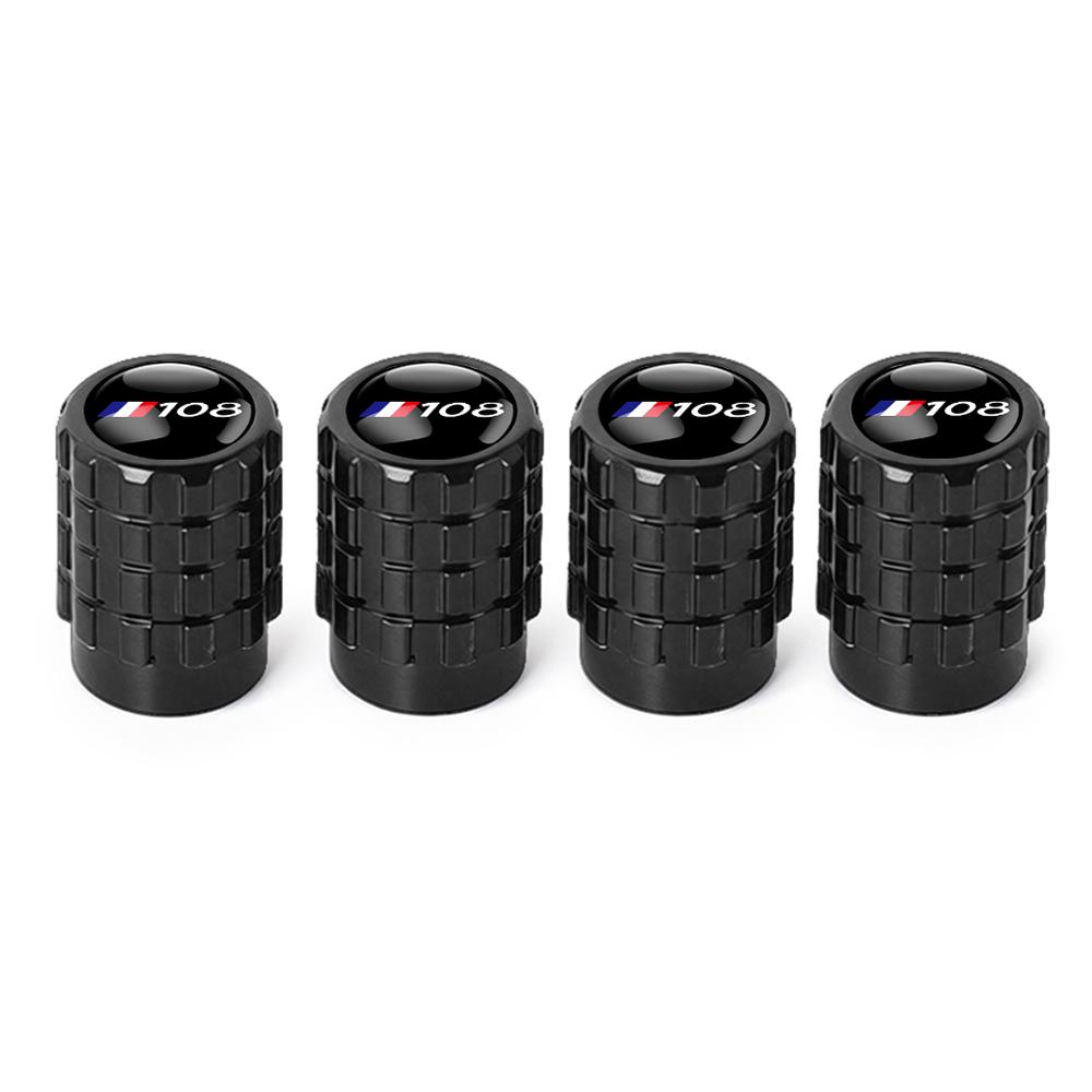 4Pcs Aluminum Wheel Tire Valve Caps Dust Stem Cover Badge For Peugeot 206 207 208 306 307 308 508 106 107 108 2008 3008 5008 RCZ