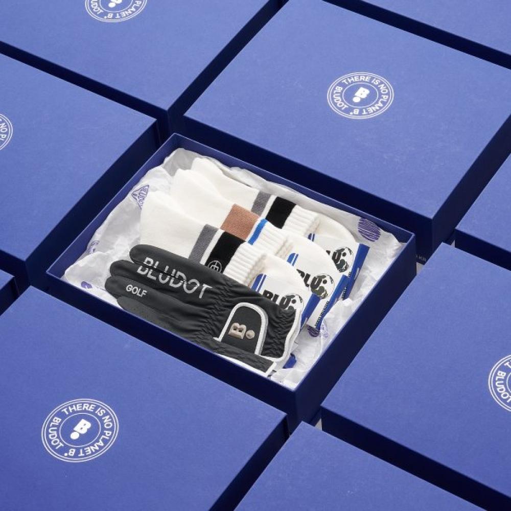 Blu Dot Gloves And Socks Set For Men Gy 022